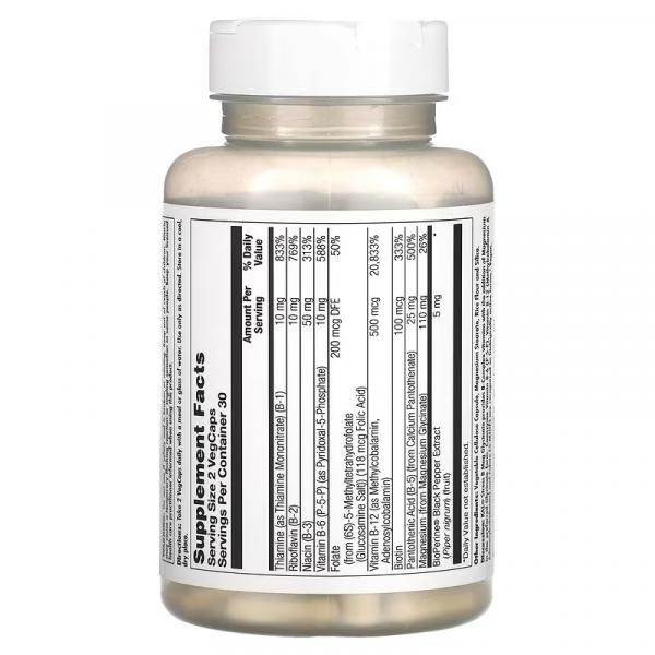 Гліцинат магнію для стресу B, стрес B Mag Glycinate, Kal, 60 вегетаріанських капсул - Фото 2