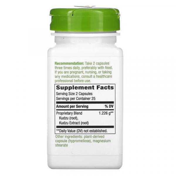 Корень кудзу, Kudzu Root, Nature's Way, 613 мг, 50 растительных капсул - Фото 2