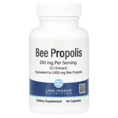 Пчелиный прополис, Bee Propolis, Lake Avenue Nutrition, 1000 мг, 90 растительных капсул
