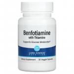 Бенфотиамин с тиамином, Benfotiamine with Thiamine, Lake Avenue Nutrition, 250 мг, 30 растительных капсул - Фото миниатюра 1