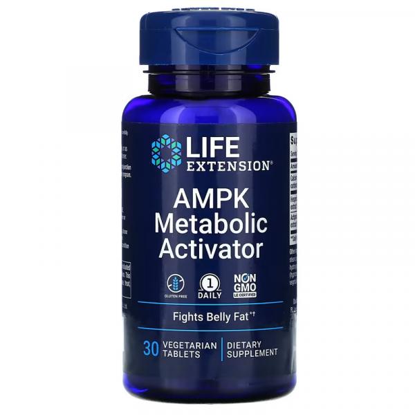 Активатор метаболизма AMPK, AMPK Metabolic Activator, Life Extension, 30 вегетарианских таблеток - Фото 1