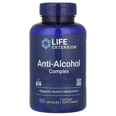  Антиалкогольный комплекс, Anti-Alcohol Complex, Life Extension, 60 вегетарианских капсул