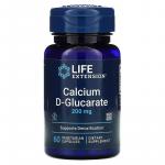 D-глюкарат кальция, Calcium D-Glucarate, Life Extension, 200 мг, 60 растительных капсул - Фото миниатюра 1