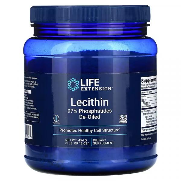 Лецитин, Lecithin, Life Extension, 454 г - Фото 1