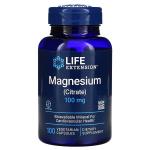 Магний цитрат, Magnesium (Citrate), Life Extension, 100 мг, 100 вегетарианских капсул - Фото миниатюра 1