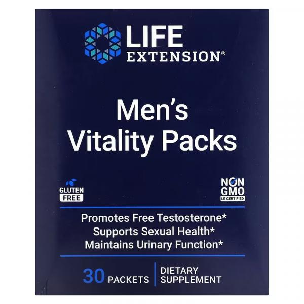 Мультивитамины для мужчин, Men's Vitality Packs, Life Extension, 30 пакетиков - Фото 1
