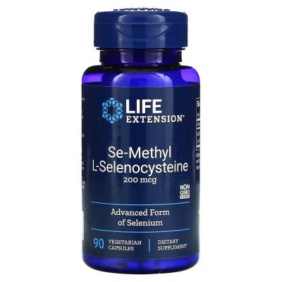 Семиметил L-селеноцистеин, Se-methyl L-Selenocysteine, Life Extension, 200 мкг, 90 вегетарианских капсул