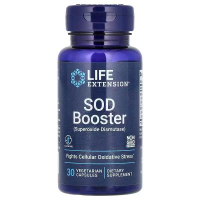 Добавка для поддержки выработки СОД, SOD Booster, Life Extension, 30 растительных капсул