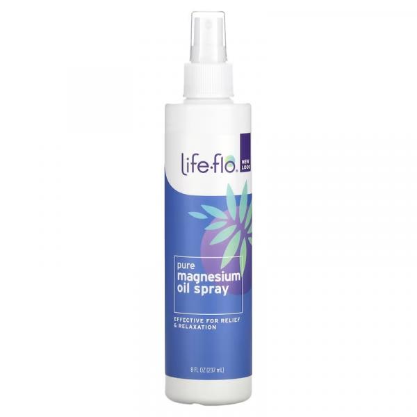 Спрей из чистого магниевого масла, Pure Magnesium Oil Spray, Life-flo, 237 мл - Фото 1
