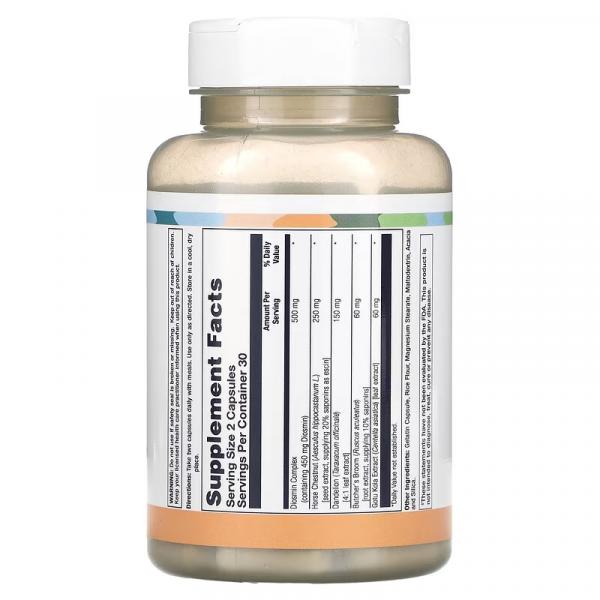 Комплекс с диосмином, Vein Support Diosmin Complex, LifeTime Vitamins, 60 капсул - Фото 2