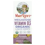 Вітамін D3, Megadose Vitamin D3 Organic Liquid Drops, MaryRuth's, посилений, смак ананасу, рідкі органічні краплі, 30 мл - Фото миниатюра 2