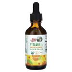 Органический витамин E в жидкой форме для детей, со вкусом апельсина, Organic Vitamin E Liquid Drops Orange, MaryRuth's, 60 мл - Фото миниатюра 2
