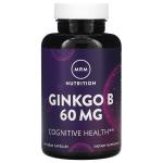 Гинкго Билоба, Ginkgo Biloba, MRM, 60 мг, 120 веганских капсул - Фото миниатюра 1