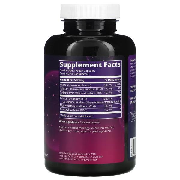 Поддержка сердца, хелат с ЭДТК, Cardio Chelate with EDTA, MRM Nutrition, 180 веганских капсул - Фото 2