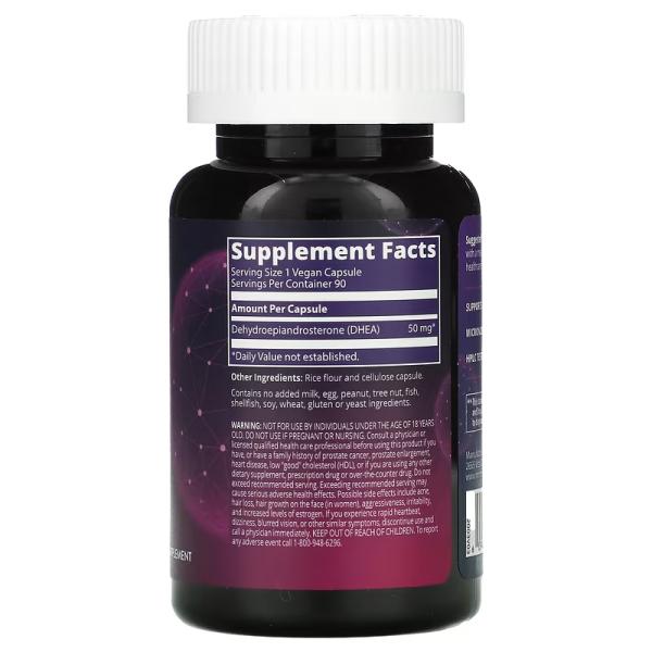 ДГЭА, DHEA, MRM Nutrition, 50 мг, 90 вегетарианских капсул - Фото 2