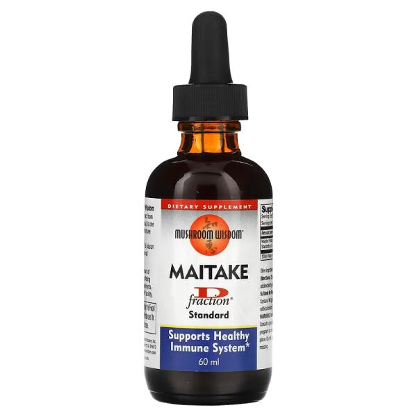 Стандартная фракция майтаке D, Maitake D Fraction Standard, Mushroom Wisdom, 60 мл - Фото 1