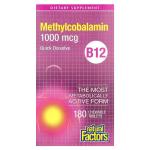 B12, метилкобаламин, B12 Methylcobalamin, Natural Factors, 1000 мкг, 180 жевательных таблеток - Фото миниатюра 2