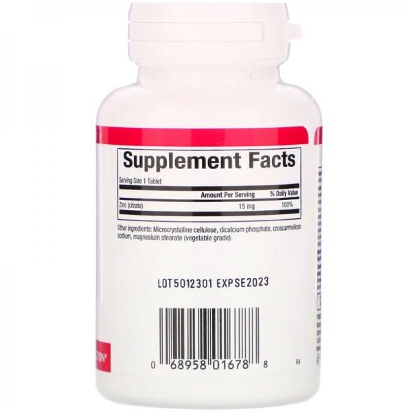 Цитрат цинка, 15 мг, Natural Factors, 90 таблеток  - Фото 2