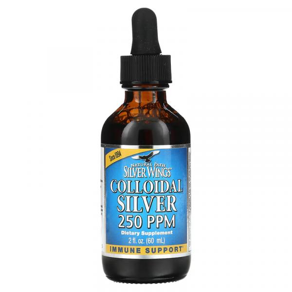 Коллоидное серебро, Colloidal Silver, Natural Path Silver Wings, 250 част. / Млн, 60 мл - Фото 3