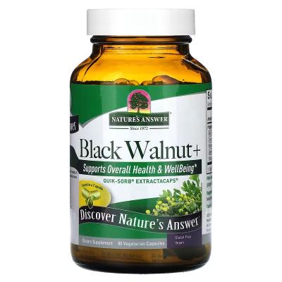 Черный орех+, Black Walnut+, Nature's Answer, 90 вегетарианских капсул