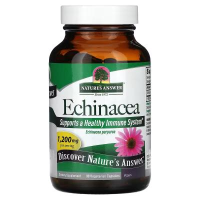 Эхинацея, Echinacea, Nature's Answer, 1200 мг, 90 вегетарианских капсул (400 мг в 1 капсуле)