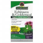 Эхинацея и желтокорень, Echinacea & Goldenseal, Nature's Answer, 60 вегетарианских капсул - Фото миниатюра 2