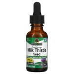 Жидкий экстракт семян расторопши, без спирта, Milk Thistle Seed Fluid Extract Alcohol Free, Nature's Answer, 2000 мг, 30 мл - Фото миниатюра 1