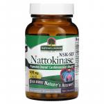 Наттокиназа, Nattokinase, Nature's Answer, 100 мг, 60 вегетарианских капсул - Фото миниатюра 1