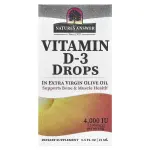 Вітамін D3, Vitamin D-3 Drops, Nature's Answer, краплі в оливковій олії першого віджиму, 100 мкг (4000 МО), 15 мл - Фото миниатюра 2