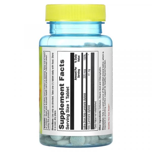 Исландская бурая водоросль, Icelandic Kelp, Nature's Life, 250 таблеток - Фото 2