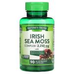 Комплекс из ирландского морского моха, ламинарии и корня лопуха, Irish Sea Moss Complex with Bladderwrack Burdock Root, Nature's Truth, 2250 мг, 90 капсул с быстрым высвобождением (750 мг в 1 капсуле) - Фото миниатюра 1