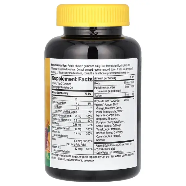 Комплекс витаминов группы В, вкус манго, Alive! B-Complex, Nature's Way, 60 жевательных таблеток - Фото 2