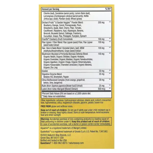 Витамины для женщин, Alive, Women's Max3 Potency, Nature's Way, 90 таблеток - Фото 3