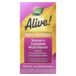 Витамины для женщин, Alive, Women's Max3 Potency, Nature's Way, 90 таблеток - Фото миниатюра 1