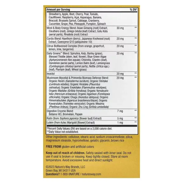 Мультивитамин для мужчин 50+, Alive! Once Daily, Nature's Way, 60 таблеток - Фото 3