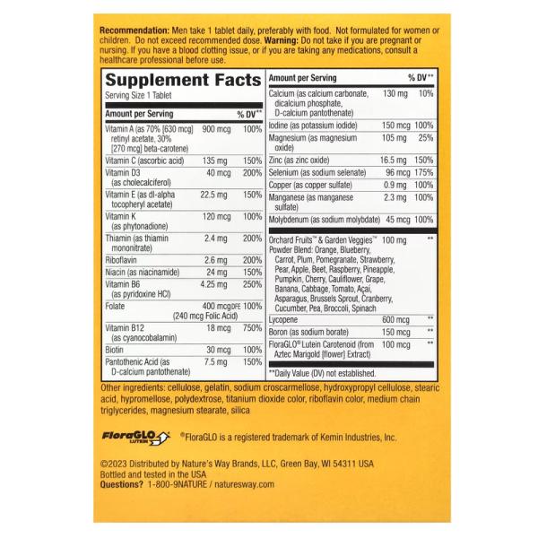 Мультивитамины для мужчин, Alive! Nature's Way, 50 таблеток - Фото 2