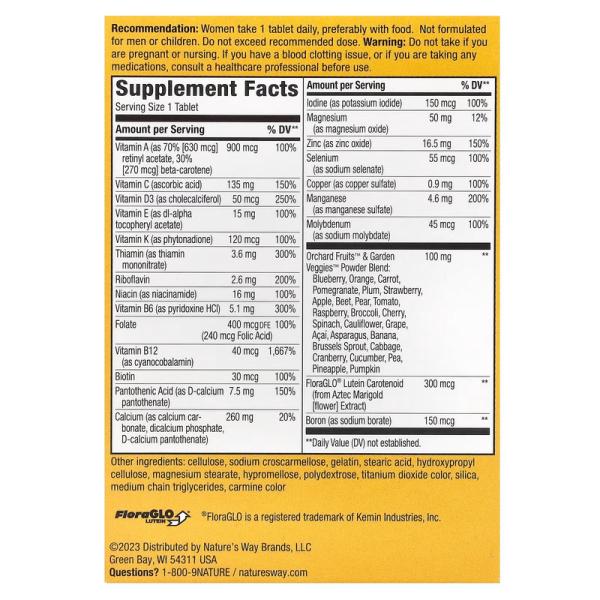 Мультивитамины для женщин 50+, Alive! Women's 50+ Energy Multivitamin-Multimineral, Nature's Way, 50 таблеток - Фото 2