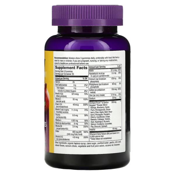 Жевательный витамины для женщин, фруктовый вкус, Alive! Nature's Way, 75 таблеток - Фото 2