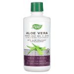 Гель и сок из листьев алоэ вера, с алоэ полимаксом, лесные ягоды, Aloe Vera Inner Leaf Gel Juice with Aloe Polymax Wild Berry, Nature's Way, 1 л - Фото миниатюра 1