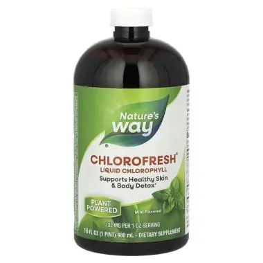 Рідкий Хлорофіл, Liquid Chlorophyll, Nature's Way, (м'ятний смак), 473.2 мл.