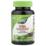 Глицирризинат солодки (экстракт), DGL Deglycyrrhizinated Licorice Extract, Nature's Way, 100 жевательных таблеток - Фото миниатюра 1