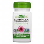 Эхинацея пурпурная, Echinacea Purpurea Herb, Nature's Way, 400 мг, 100 веганских капсул - Фото миниатюра 1
