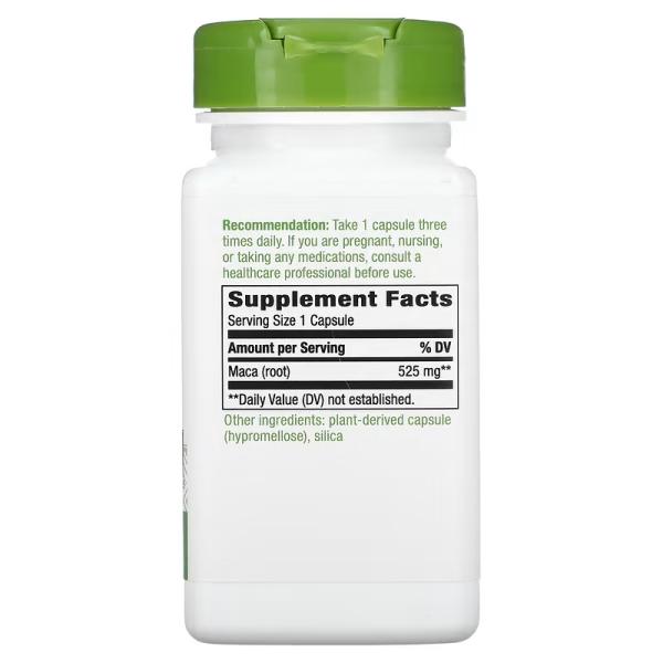 Корень маки, Maca Root, Nature's Way, 525 мг, 100 растительных капсул - Фото 2