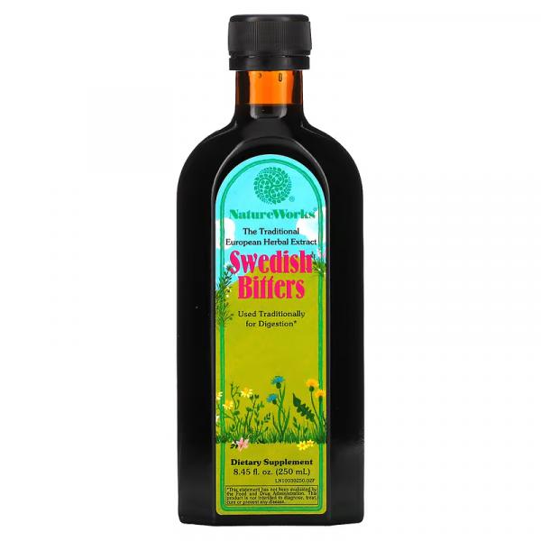 Шведская горькая настойка, Nature Works Swedish Bitters, Nature's Way, 250 мл - Фото 1