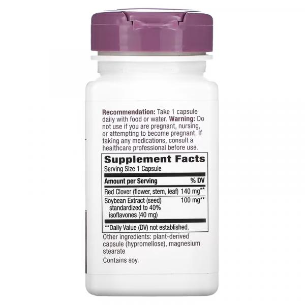 Изофлавоны из сои, премиальное качество, Premium Blend Soy Isoflavones, Nature's Way, 100 мг, 60 растительных капсул - Фото 2
