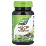 Корінь Дикого Ямсу, Wild Yam Root, 700 мг, Nature's Way, 100 веганських капсул - Фото миниатюра 1