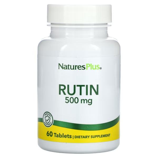 Рутин, Rutin, NaturesPlus, 500 мг, 60 таблеток - Фото 1