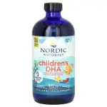 Рідка омега 3 для дітей, Children's DHA, Nordic Naturals, полуниця, 473 мл - Фото миниатюра 1