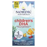 ДГК для детей, клубника, для детей 3–6 лет, Children's DHA Ages 3-6 Strawberry, Nordic Naturals, 62.5 мг, 90 желатиновых мини-капсул - Фото миниатюра 1