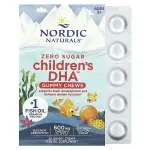 ДГК, вкус тропических фруктов, Children's DHA, Nordic Naturals, 600 мг, 30 жевательных таблеток - Фото миниатюра 1